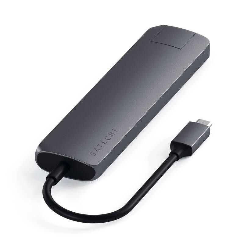 USB Hub Satechi USB-C Slim Multiport šedý