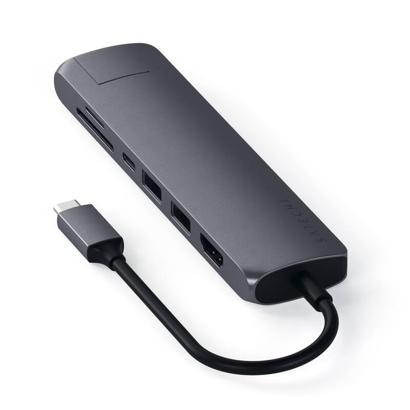 USB Hub Satechi USB-C Slim Multiport šedý