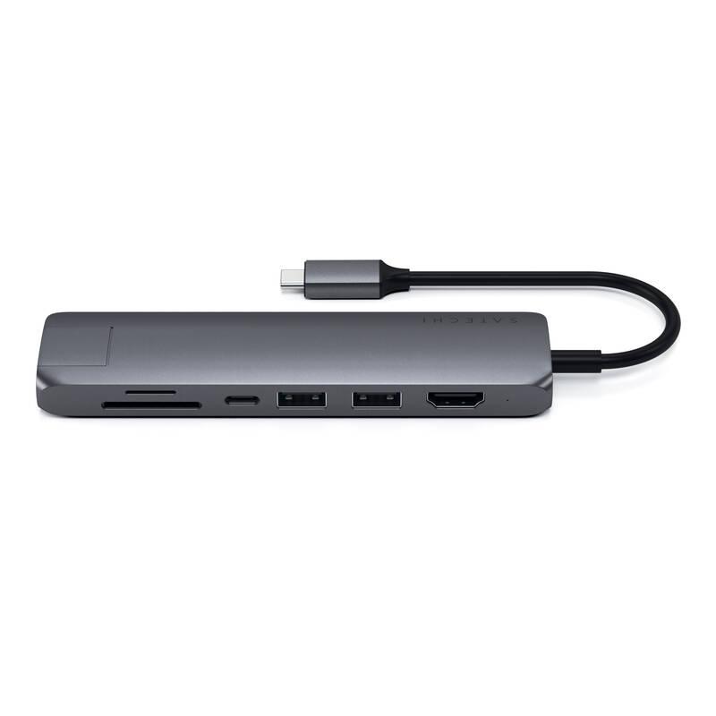 USB Hub Satechi USB-C Slim Multiport šedý, USB, Hub, Satechi, USB-C, Slim, Multiport, šedý