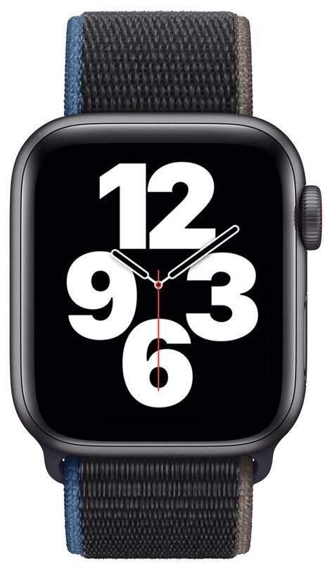 Chytré hodinky Apple Watch SE GPS Cellular, 44mm pouzdro z vesmírně šedého hliníku - uhlový provlékací sportovní řemínek