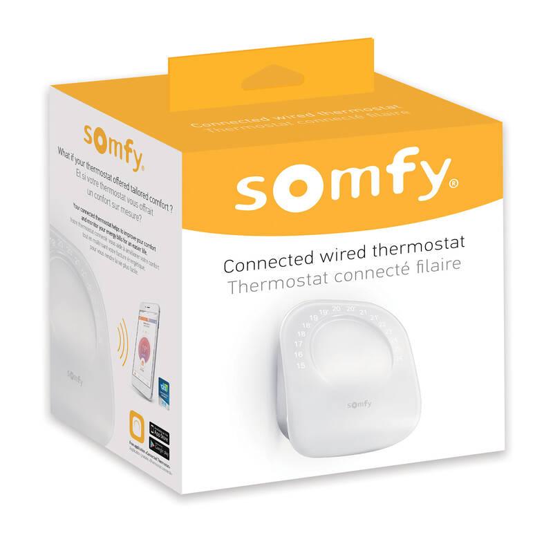 Drátový termostat Somfy bílý