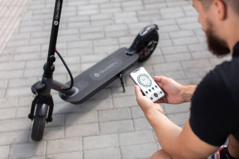 Elektrická koloběžka GoGEN VOYAGER PRO S701B, černá, APP