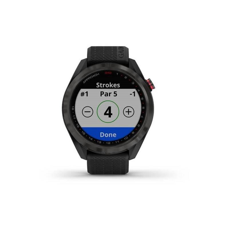 GPS hodinky Garmin Approach S42 - Gray Black Silicone Band, GPS, hodinky, Garmin, Approach, S42, Gray, Black, Silicone, Band