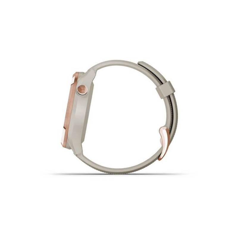 GPS hodinky Garmin Approach S42 - Rose Gold Light Sand Silicone band