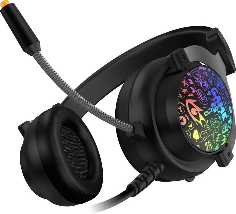 Headset Connect IT Doodle RGB černý