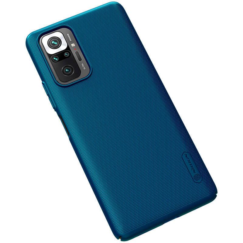 Kryt na mobil Nillkin Super Frosted na Xiaomi Redmi Note 10 Pro modrý