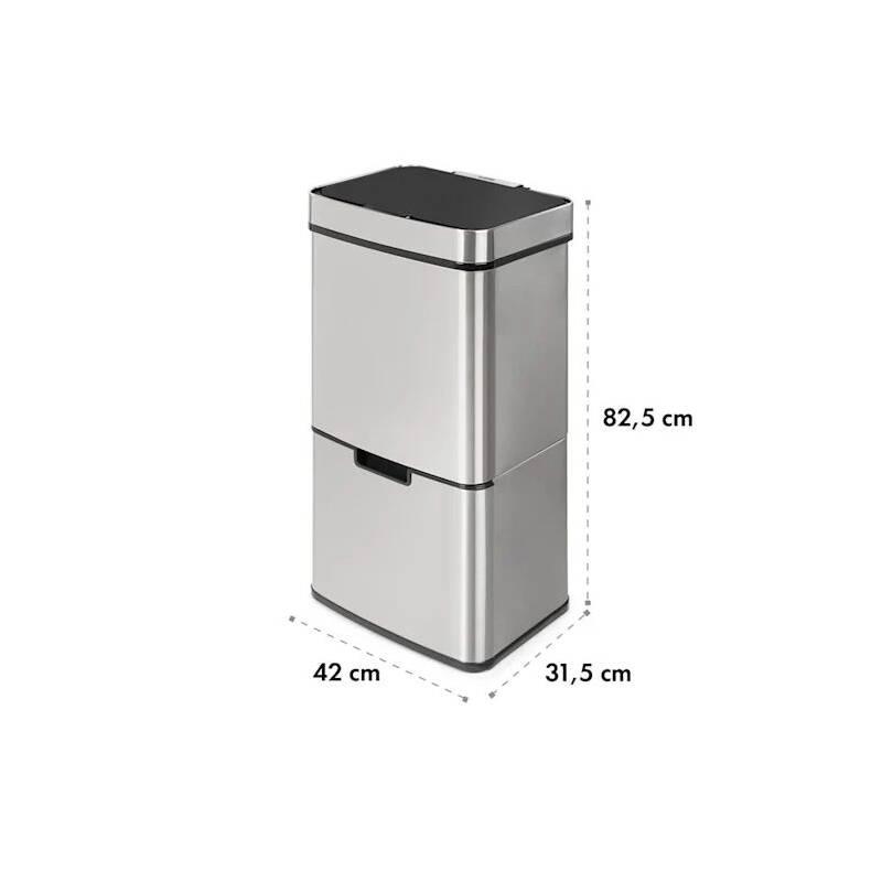 Odpadkový koš Klarstein Touchless, 72 l nerez