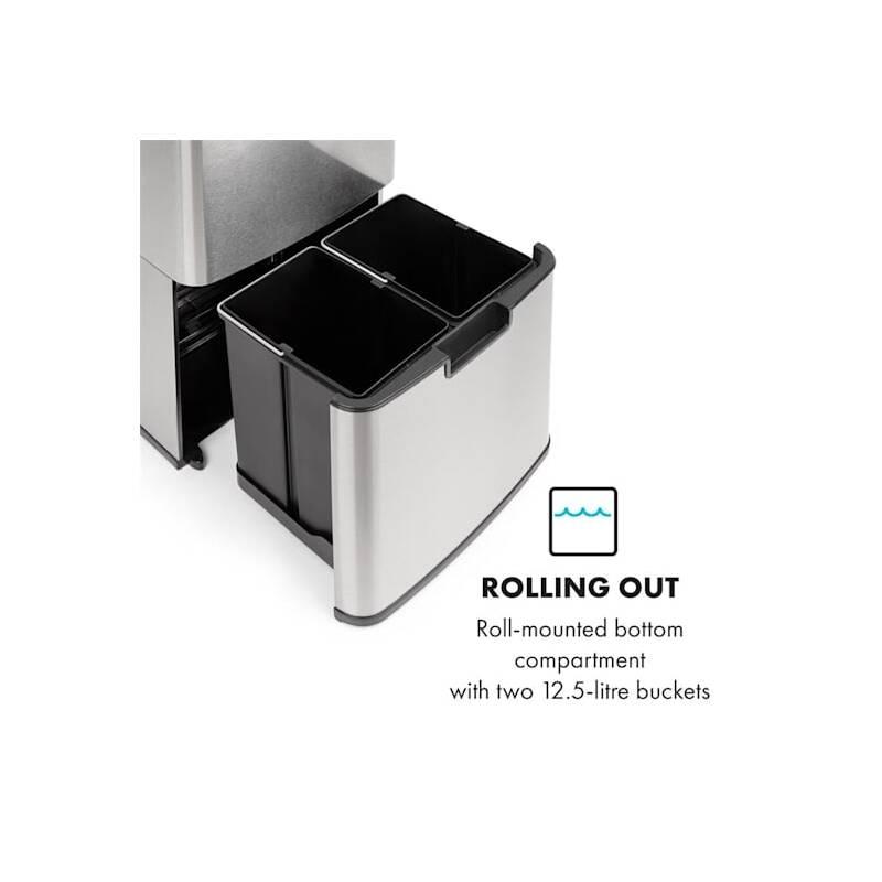 Odpadkový koš Klarstein Touchless, 72 l nerez