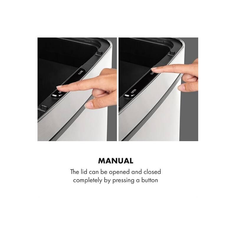 Odpadkový koš Klarstein Touchless, 72 l nerez