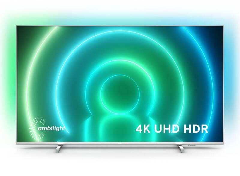 Televize Philips 43PUS7956 stříbrná