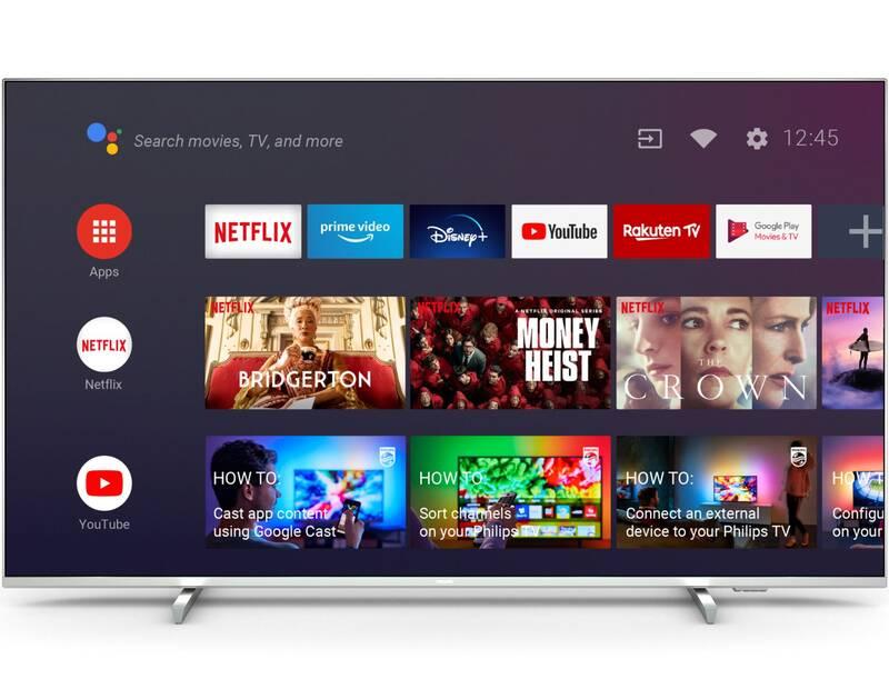 Televize Philips 43PUS7956 stříbrná