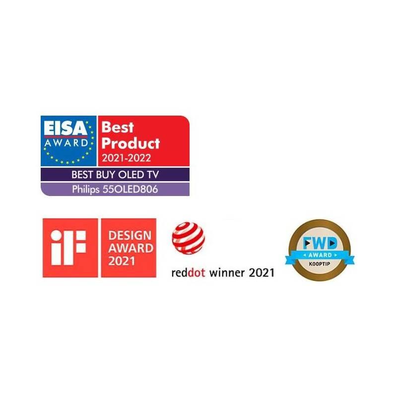 Televize Philips 55OLED806 šedá