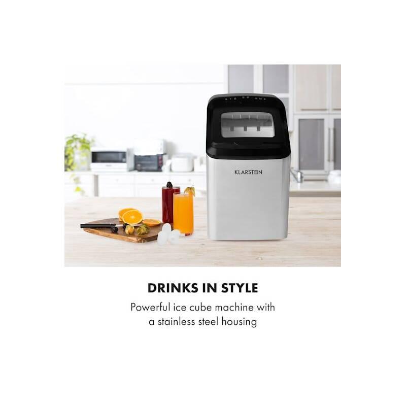 Výrobník ledu Klarstein Partytime stříbrný