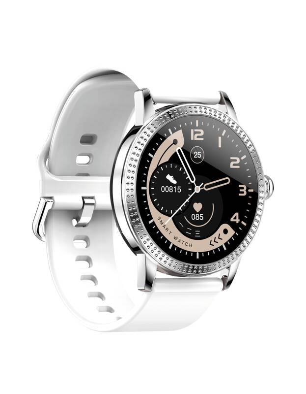 Chytré hodinky Carneo Gear 2nd Gen. stříbrné