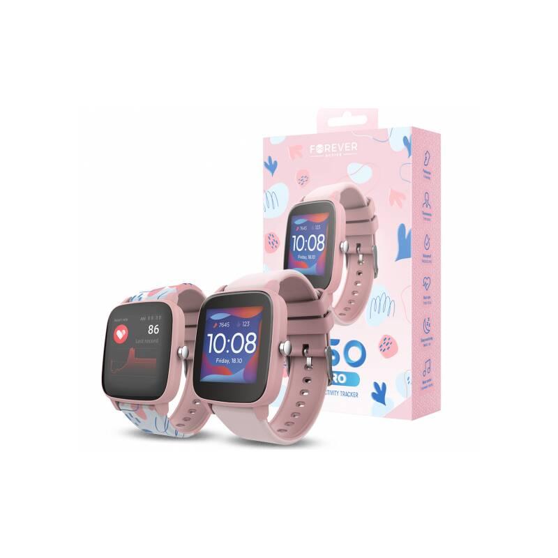Chytré hodinky Forever IGO PRO JW-200 růžové