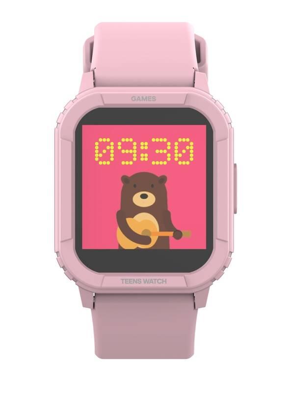 Chytré hodinky iGET FIT F10 - dětské růžové