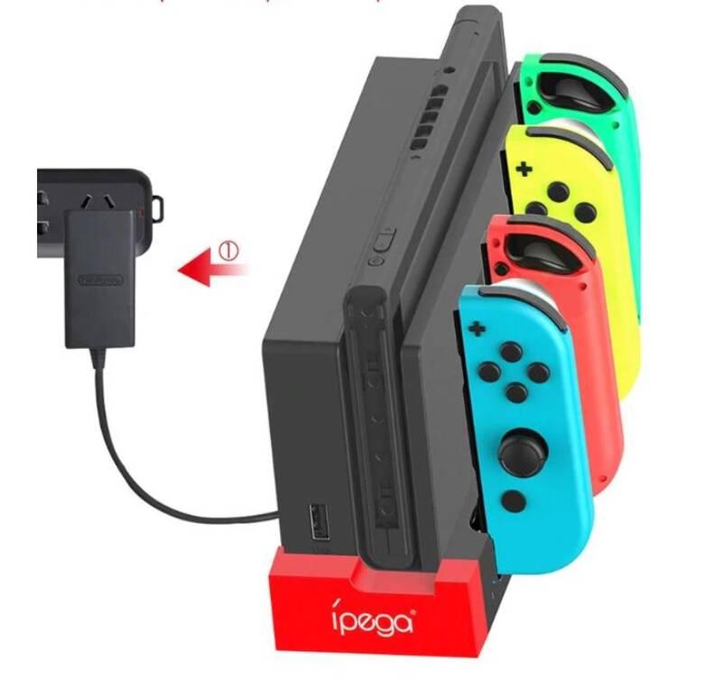 Dokovací stanice iPega pro Nintendo Switch a Joy-con černá