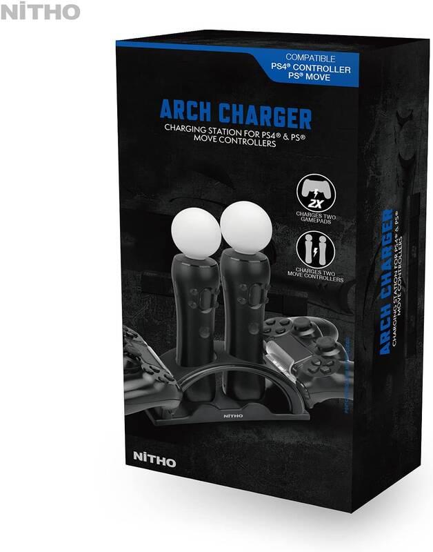 Dokovací stanice Nitho Arch pro PS4 PS Move černá