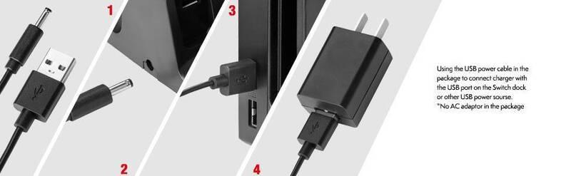 Dokovací stanice Nitho Dual Charger PRO pro Nintendo Switch