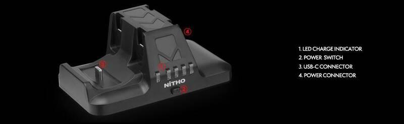Dokovací stanice Nitho Dual Charger PRO pro Nintendo Switch