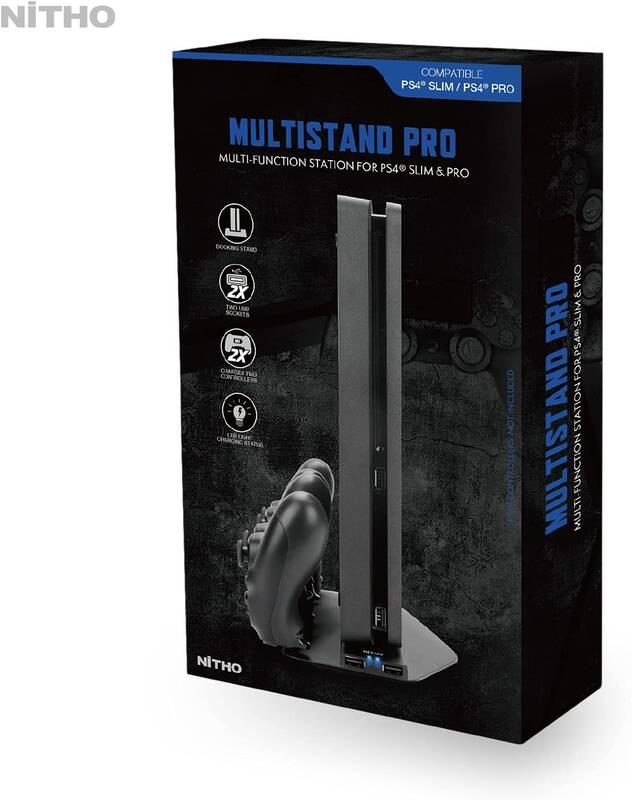 Dokovací stanice Nitho Multistand PRO pro PS4 černá, Dokovací, stanice, Nitho, Multistand, PRO, pro, PS4, černá