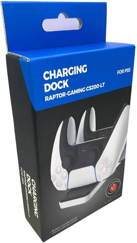 Dokovací stanice Raptor CS200-LT pro PS5 černá bílá