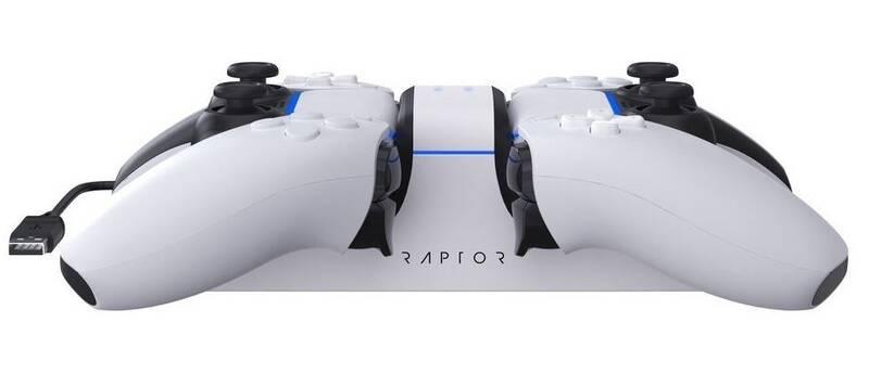 Dokovací stanice Raptor CS200 pro PS5 černá bílá