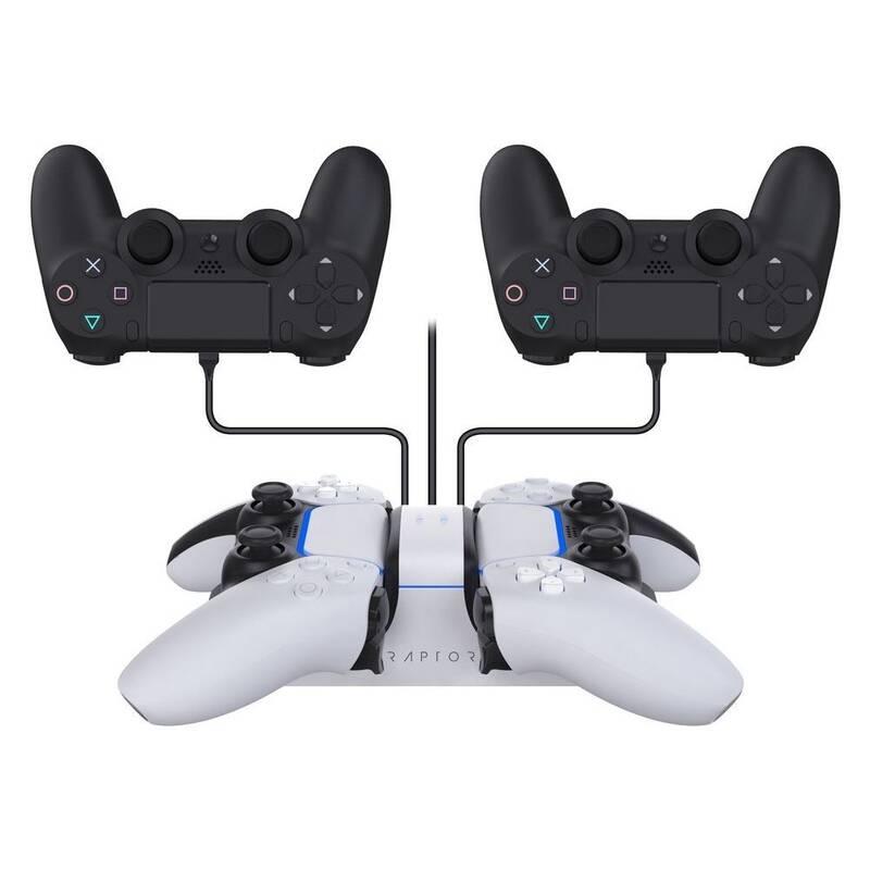 Dokovací stanice Raptor CS200 USB pro PS5 černá bílá