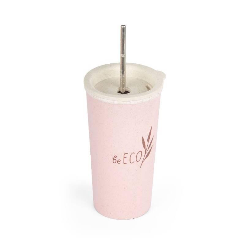 Eko kelímek G21 G49361001R beECO Latte 450 ml, růžový