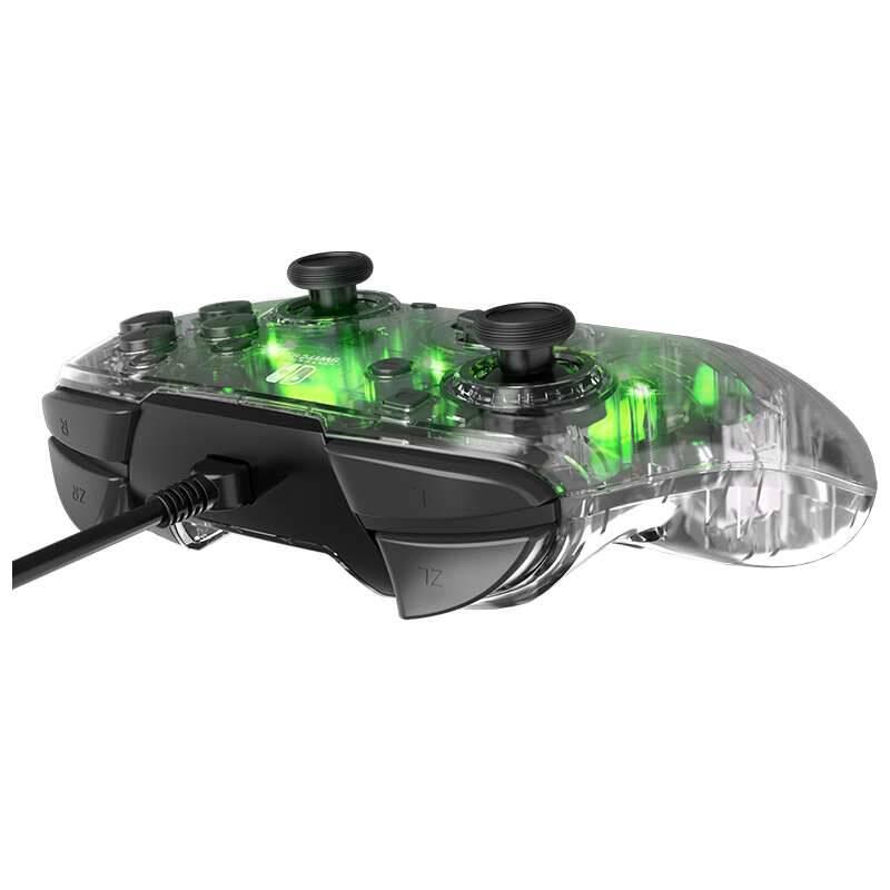 Gamepad PDP Afterglow Deluxe pro Nintendo Switch průhledný