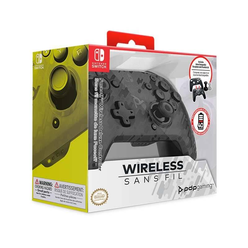 Gamepad PDP Faceoff Wireless Deluxe pro Nintendo Switch černý, Gamepad, PDP, Faceoff, Wireless, Deluxe, pro, Nintendo, Switch, černý