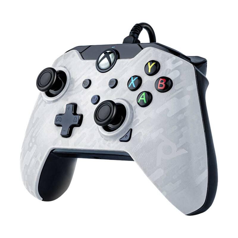 Gamepad PDP Wired Controller pro Xbox One Series - white camo