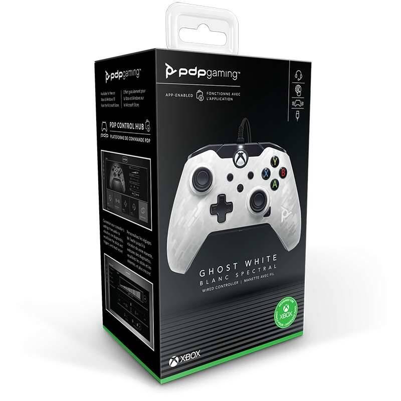 Gamepad PDP Wired Controller pro Xbox One Series - white camo