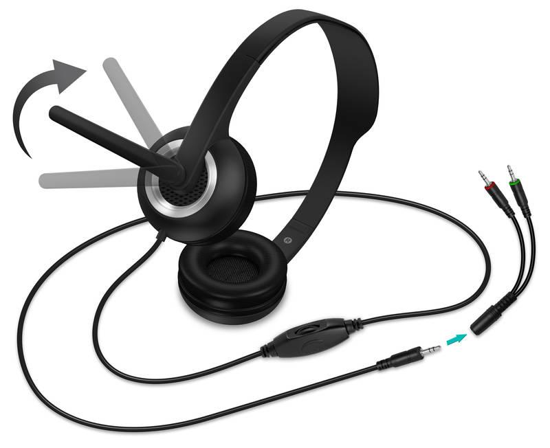 Headset Connect IT HOME & OFFICE černý
