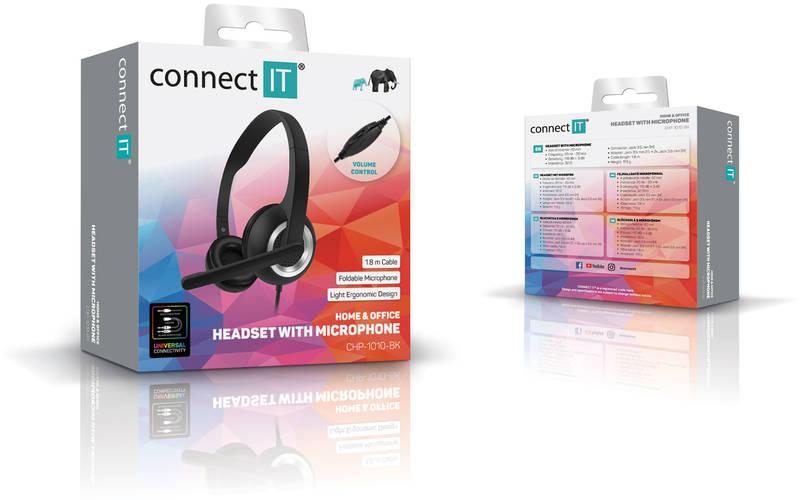 Headset Connect IT HOME & OFFICE černý