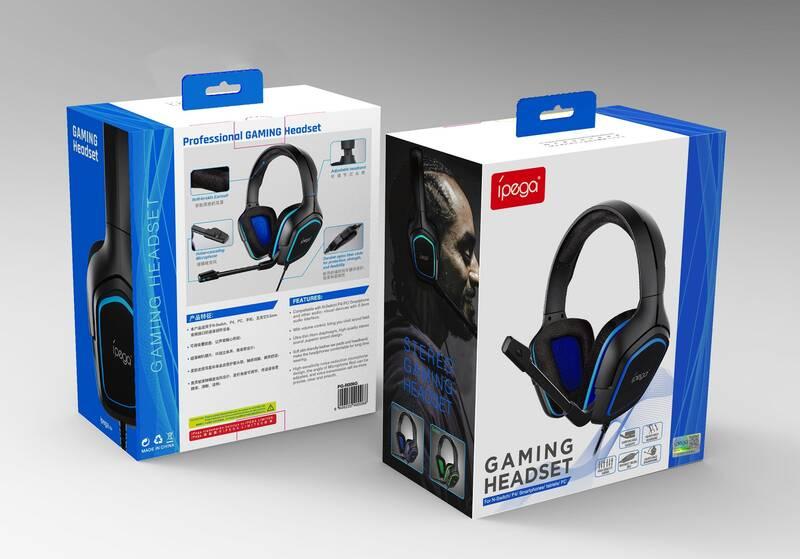 Headset iPega PG-R006 černý modrý