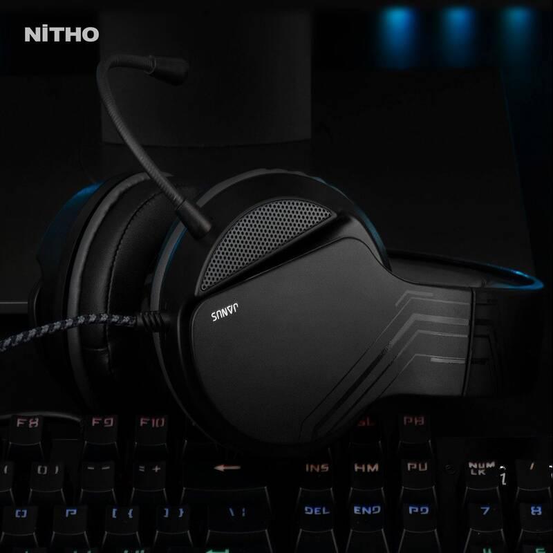 Headset Nitho Janus pro PC, PS4 PS5, Xbox, Nintendo Switch černý