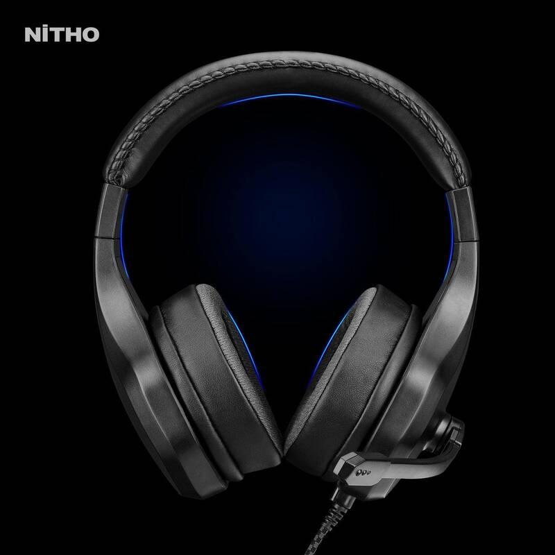 Headset Nitho NX120S pro PC, PS4 PS5, Xbox, Nintendo Switch černý