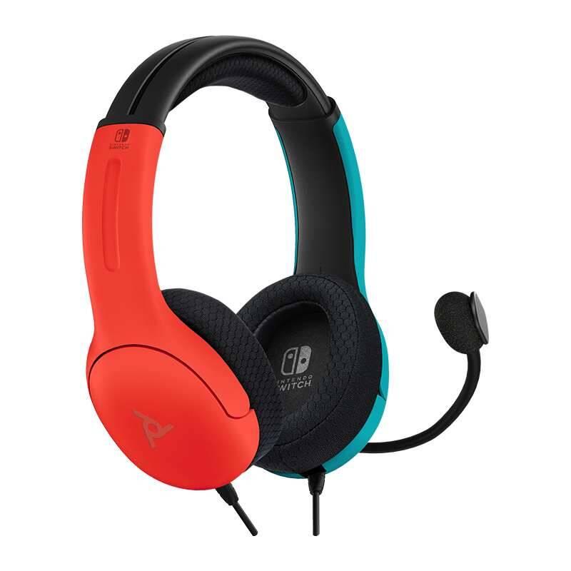 Headset PDP LVL40 pro Nintendo Switch červený modrý