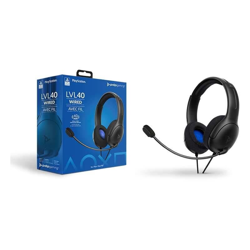 Headset PDP LVL40 pro PS4 PS5 černý