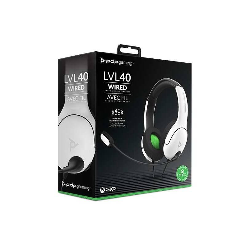 Headset PDP LVL40 pro Xbox bílý