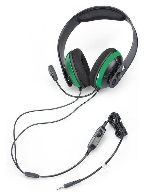 Headset Raptor HX200 pro Xbox černý zelený, Headset, Raptor, HX200, pro, Xbox, černý, zelený