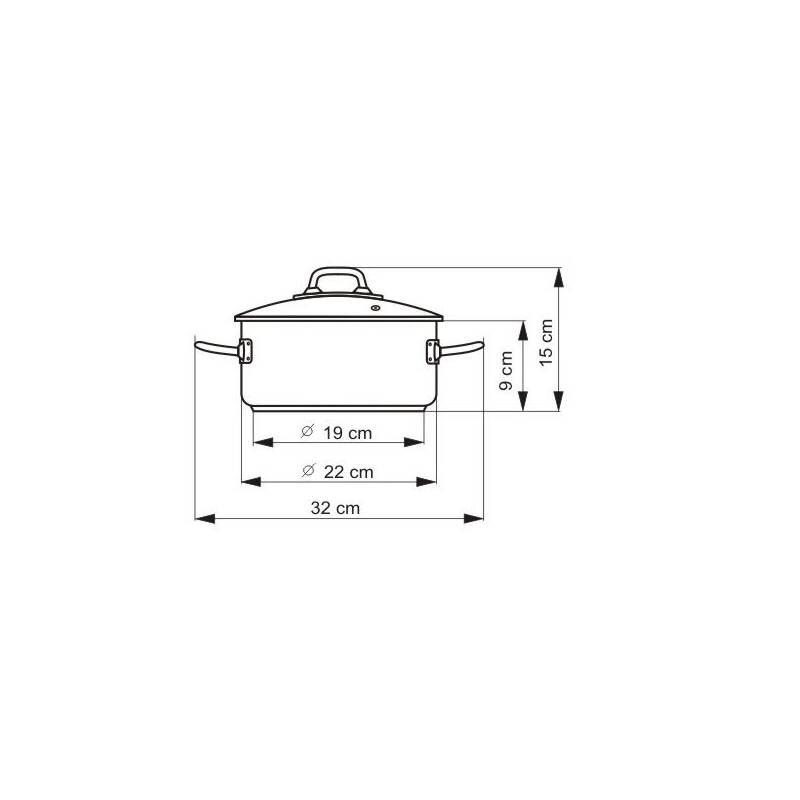 Kastrol s poklicí Kolimax Professional 22 cm - 3,0 l