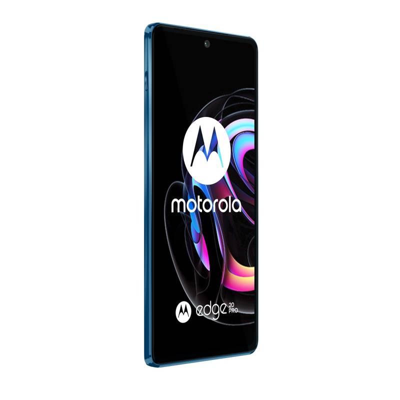 Mobilní telefon Motorola Edge 20 Pro 5G - Blue Vegan Leather