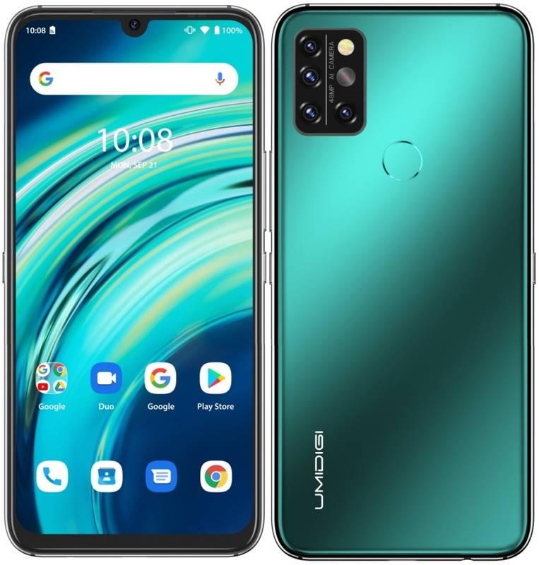Mobilní telefon UMIDIGI A9 Plus zelený