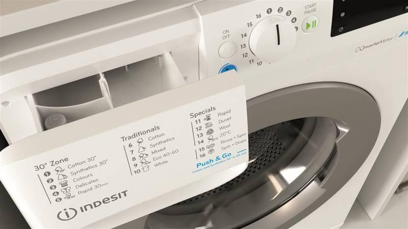 Pračka Indesit Innex BWE 81485X WS EE N bílá, Pračka, Indesit, Innex, BWE, 81485X, WS, EE, N, bílá