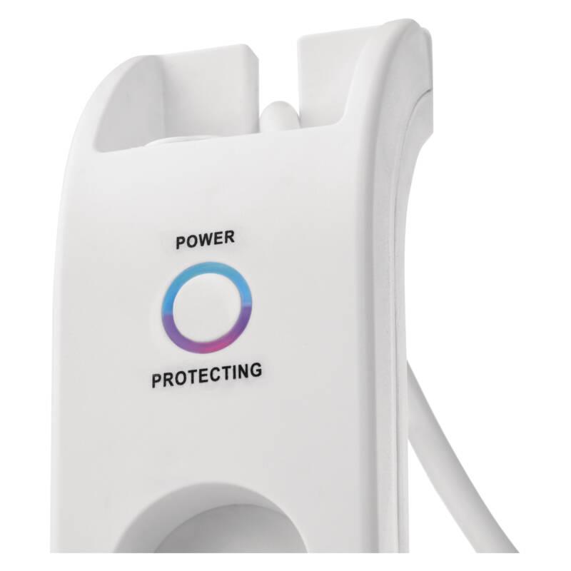 Přepěťová ochrana EMOS 2m, 4 zásuvky bílá