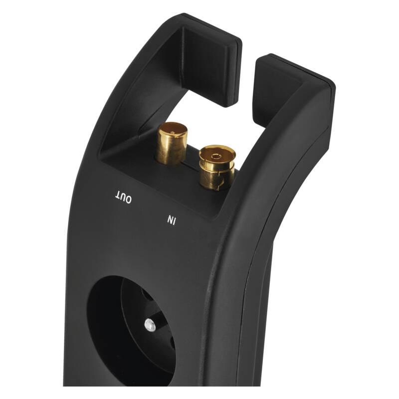 Přepěťová ochrana EMOS 2m, 4 zásuvky černá