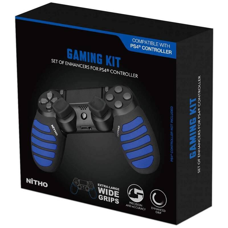 Příslušenství Nitho Gaming Kit pro PS4 černý modrý, Příslušenství, Nitho, Gaming, Kit, pro, PS4, černý, modrý