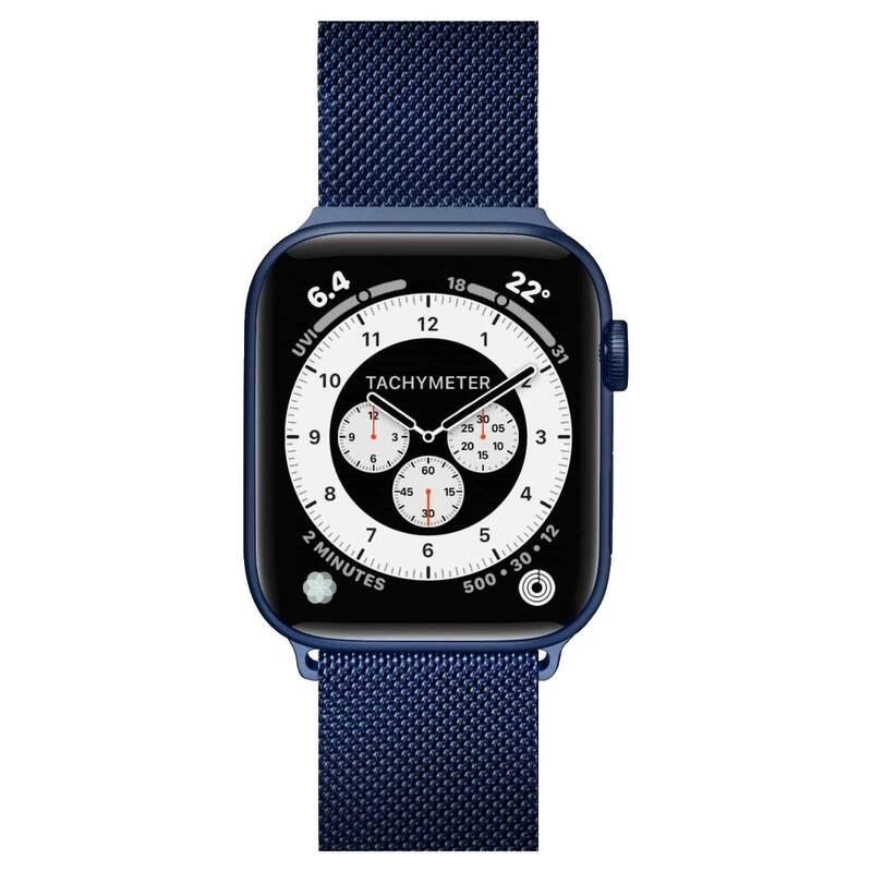 Řemínek LAUT na Apple Watch 38 40 mm, milánský tah modrý